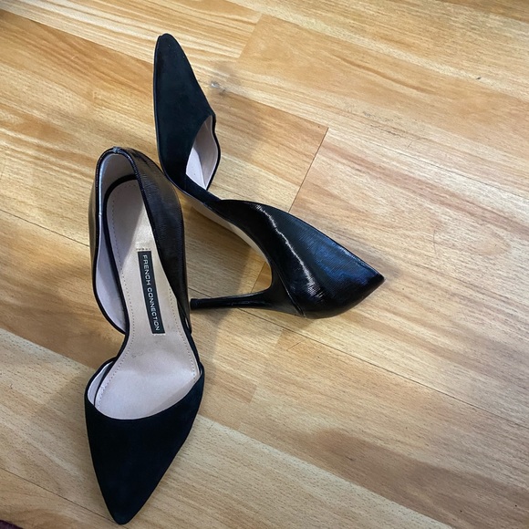 French connection Ellecia 7.5 Suede &Leather heels - Picture 8 of 8